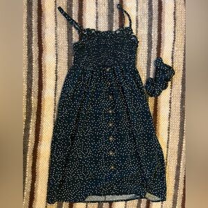 Cute blue polka dot light dress